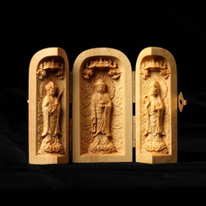 Box, Wood, buddhistbracelet, Figurine