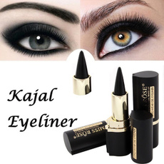 MISS ROSE Brand Maquiagem Makeup Eyes Pencil Longwear Black Gel Eye Liner Stickers Eyeliner Wateroroof Make Up (Color: Black) (Size: black case)