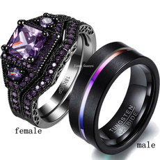 Couple Rings, bridalring, tungstenring, wedding ring