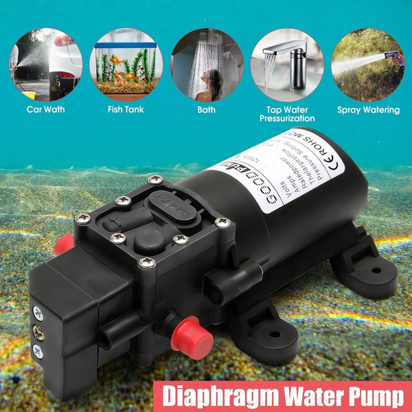 12V Water Pump 130PSI Self Priming Pump Diaphragm High Pressure Automatic Switch 