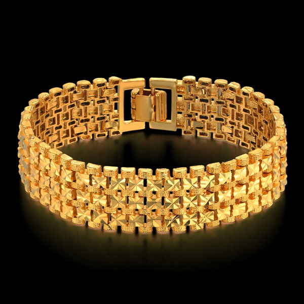 Gold Flat Chain Chunky Bracelet – melomelo