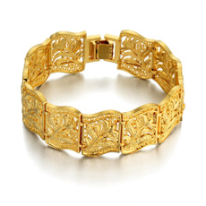 goldplated, Charm Bracelet, Lana, Joyería de pavo reales