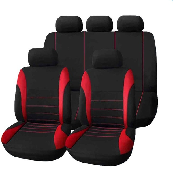 MGrow Universal Auto Sitzbezug 9 Set Full Sitzbezüge für Crossovers Sedans  Auto Interior Styling Dekoration Protect