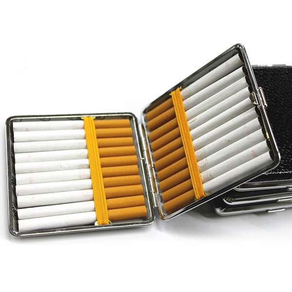 Zigarettenetui in Lederoptik Zigarettendose Etui für Zigaretten