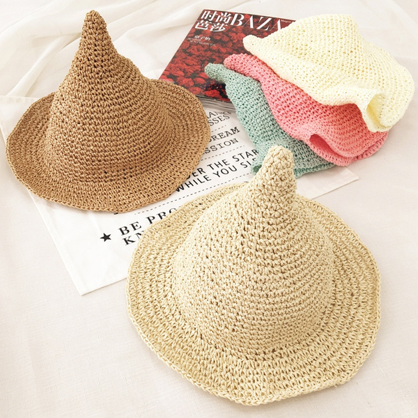 pointy straw hat