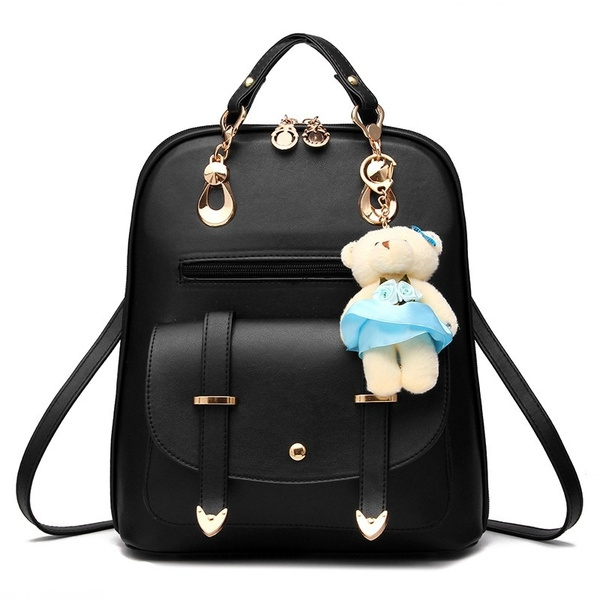 Mochila de mujer de cuero Kanken Mochila Mochila femenina Mochila Mujer  Blanco Negro Mochila escolar Mochilas para niñas | Wish