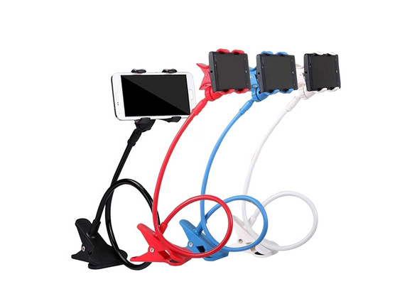 LLguz Phone Holder,360 Degree Rotation High-Strength Clamping Phones Stand for 3.5-6.5 Inches Smartphones Bracket Cell Mobile Telephone Mount Clamp for Motorcycle Electric Car Bike