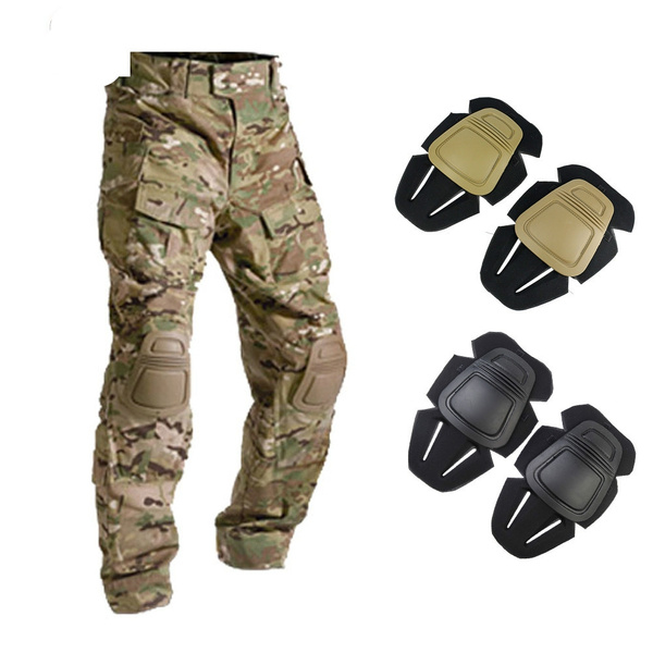 Pants without elastic, contrast knee pads and pockets, tool bags Khaki  Green Black — Maxport Costumes for Work