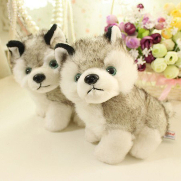 stuffed toy husky dog