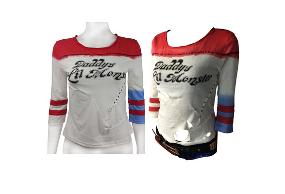 Harley Quinn Ripped T-shirt Daddy's Lil 