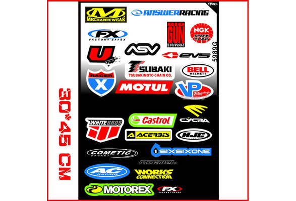 Sticker Aufkleber Motorcross Motorradsport Racing Motorrad Biker Yoshimura FX