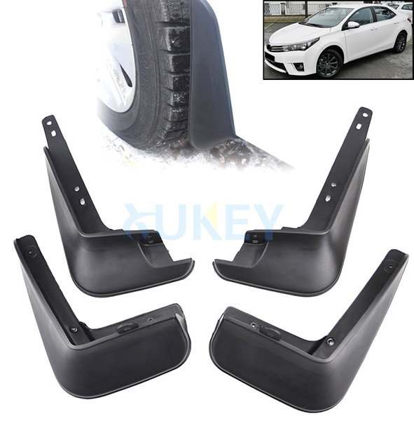 Xukey® Molded Car Mud Flaps For Toyota Corolla Altis 2014 2015 2016 2017 Mudflaps  Splash Guards Mud Flap Front Rear Mudguards Fender