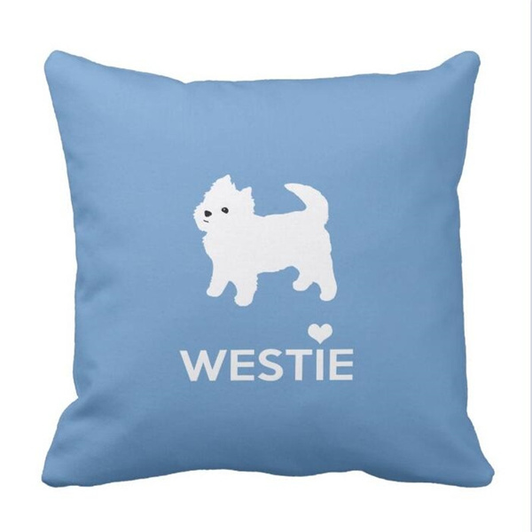 westie throw pillow
