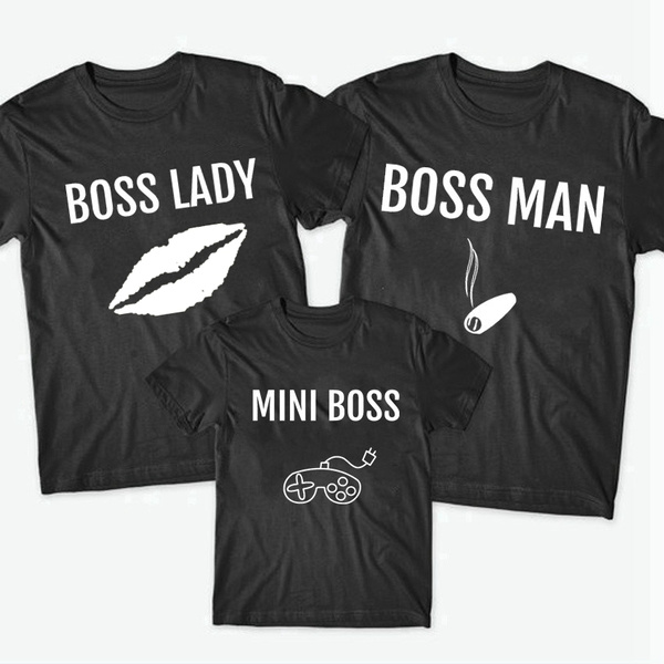 boss lady and mini boss t shirts