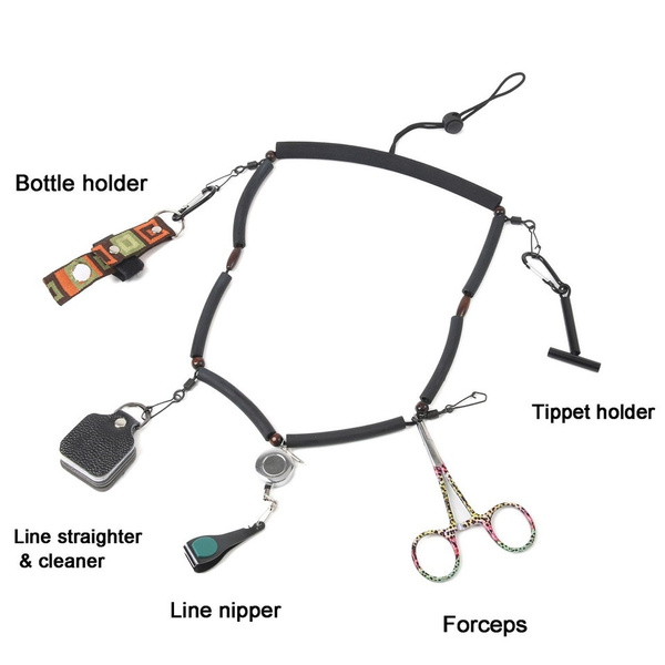 High Quality Fly Fishing Lanyard with Zinger Tippet Holder Line