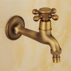 Antique, Brass, Faucets, Laundry