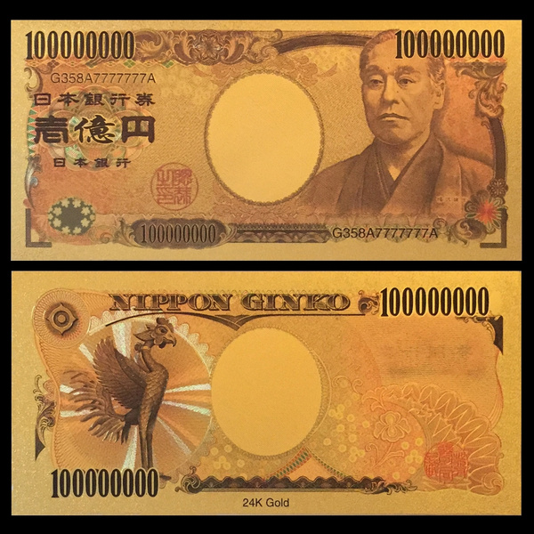 日本紙幣10枚 ロット通常金紙幣円家の装飾用 Wish