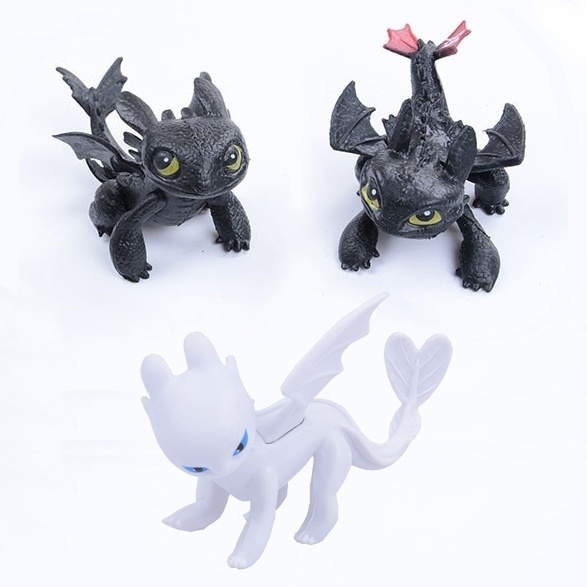 1PC Cute How To Train Your Dragon 3 Toys Action Figures Night Fury ...