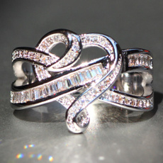 Heart, DIAMOND, 925 sterling silver, 925 silver rings
