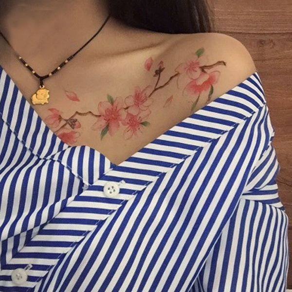 watercolor orchids tattoo
