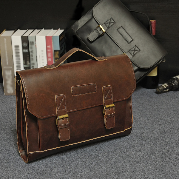 soft leather laptop bolsa