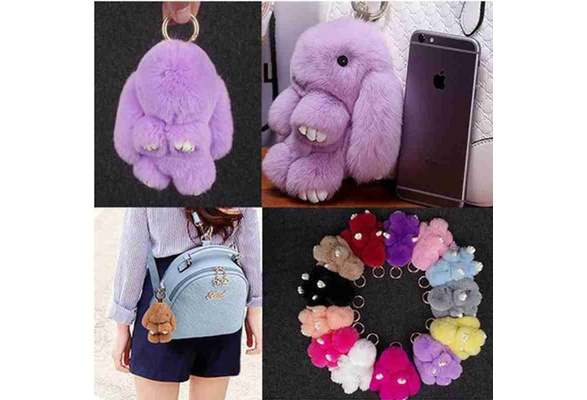 plush bunny keychain
