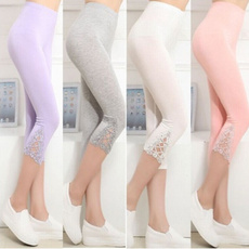 6 Colors New Womens 3/4 Length Leggings Capri Cropped  Pants