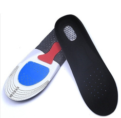 Men Fashion Womens Gel Insoles Orthotic Sport Running Shoe Pad Arch Support Heel Cushion (Size: 280 Cm)
