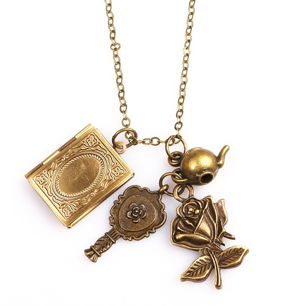 Mirror Charm Necklace Fans 