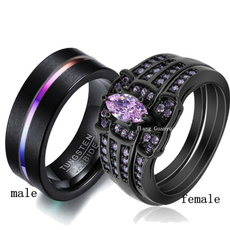 Couple Rings, Steel, mensweddingband, wedding ring