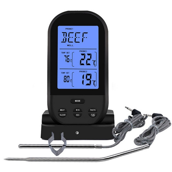 Food Meat Oven BBQ Thermometer Digital Wireless Remote Probe