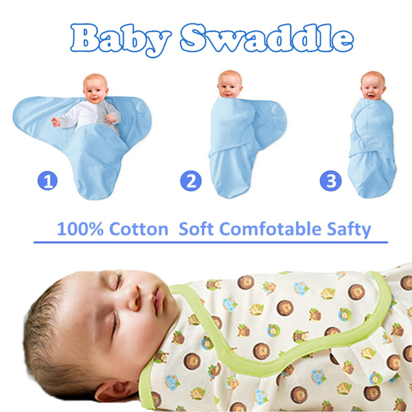 Newborn Infant Baby Swaddle Summer Sleep Sack Cotton Infant Baby Wrap ...