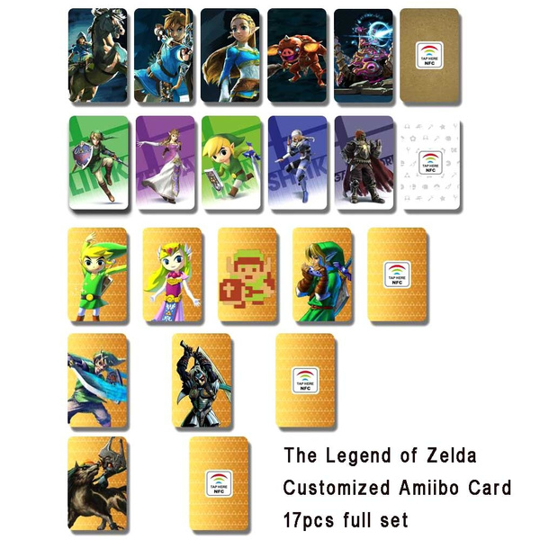 17pcs/pack Customized Amiibo Card The Legend of Zelda Series NFC