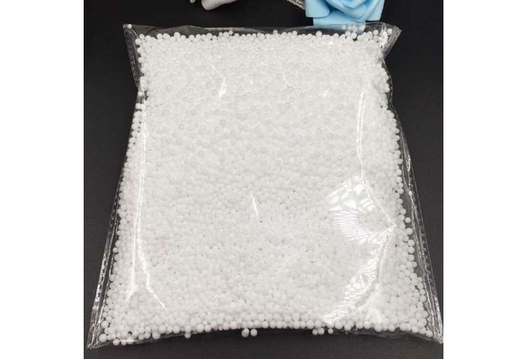10000pcs Floam Beads - 2-4 mm foam balls for slime - polystyrene beads Made  in USA - white styrofoam beads in 5 x 7 inch resealable bag