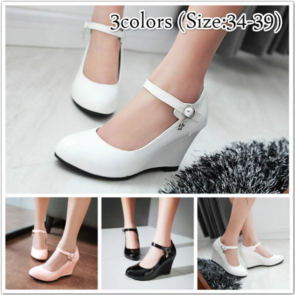 Flapper Black White Spectator Mary Jane with 3 Inch Heel