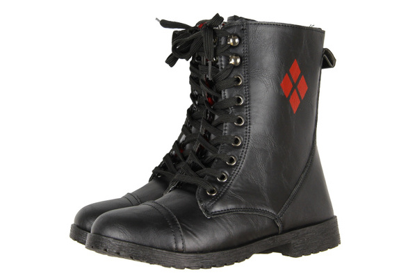 harley quinn combat boots