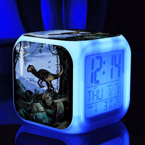 Jurassic World Alarm Desk Clock Nice For Decor or Gifts F157 