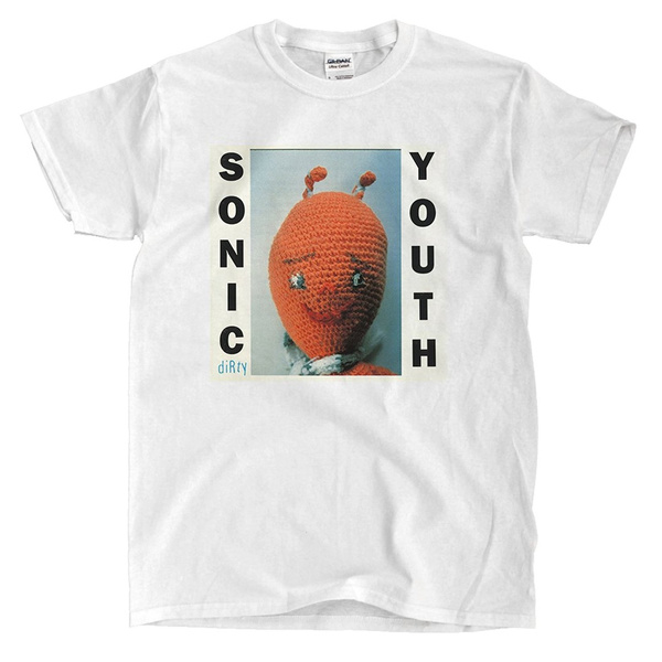 MENS SONIC YOUTH T SHIRT ON **WHITE**