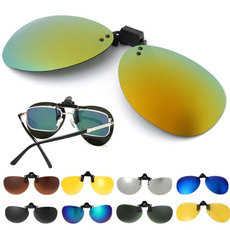 New Polarized Day Night Vision Clip-on Lens Driving Glasses Sunglasses（8 Colors）
