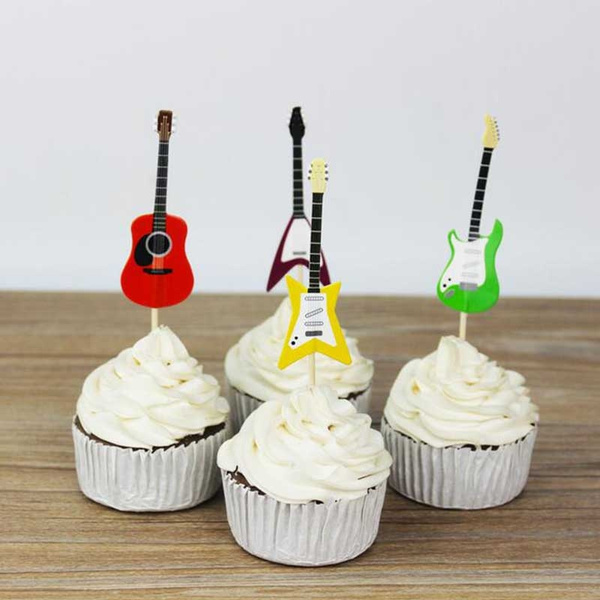 Electric Guitar & Amplifier Cake Toppers