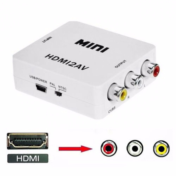 HDMI to Composite CVBS RCA AV Video Converter Old 1080p HRCA | Wish