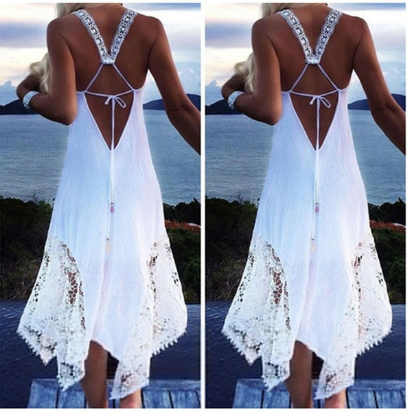 Asymmetrical sales beach dress