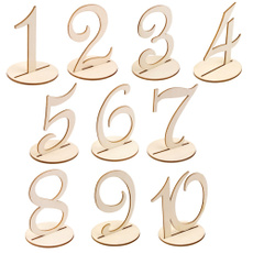 figure, Wooden, Numbers, Seats