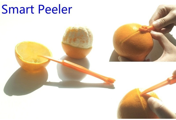Minjie 2 pcs orange peeler tool Citrus Peeler in Bright Orange Color -  Replaces Tupperware Peeler Bright Orange
