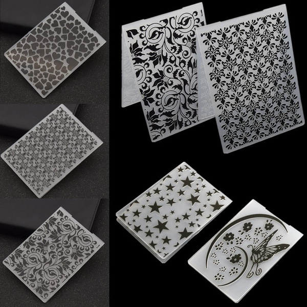 Plastic Embossing Folders for DIY Scrapbooking Paper Craft Card Making ...