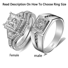 Couple Rings, Sterling, Love, wedding ring