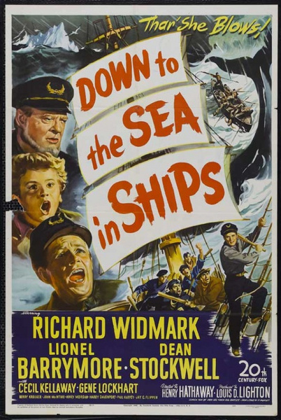 DOWN TO THE SEA IN SHIPS Movie POSTER 27x40 