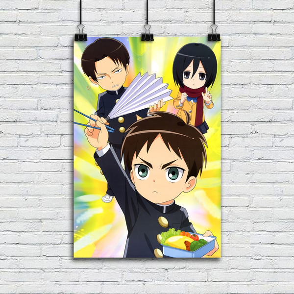 Shingeki No Kyojin Levi Eren Anime Poster – My Hot Posters