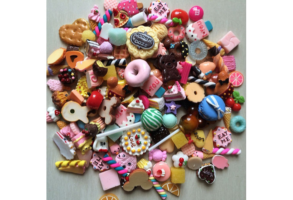 Miniature Play Toy For Dolls Food Cake Biscuit Donuts Durable 10pcs/lot hi 