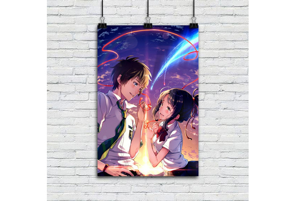 Movie Your Name Poster, Anime Kimi No Na Wa Posters Silk Prints For Wall  Decor, Mitsuha Miyamizu Taki Tachibana Pictures Arts - Painting &  Calligraphy - AliExpress